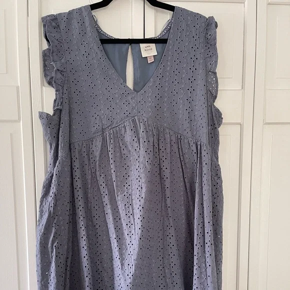 Knox Rose Dresses | Target Eyelet Summer Dress | Color: Purple | Size: Xl | Millerlaur's Closet